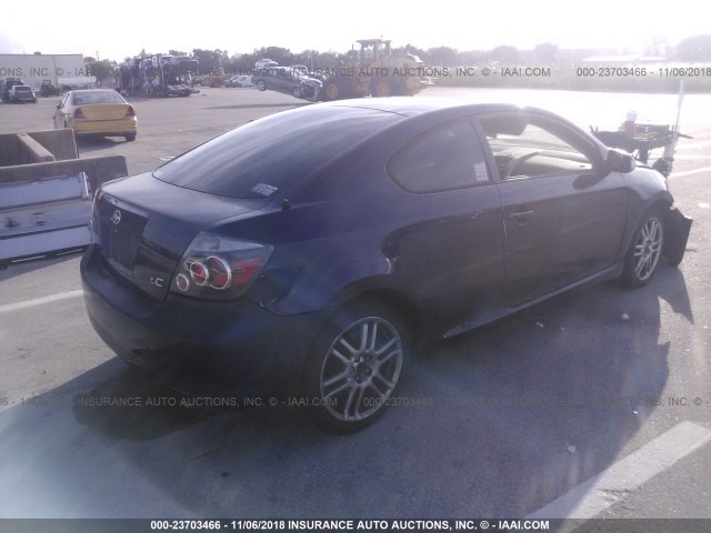 JTKDE167X80239783 - 2008 TOYOTA SCION TC 蓝色 照片 4