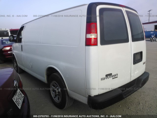 1GTS7AFX5E1150413 - 2014 GMC SAVANA G1500 WHITE photo 3