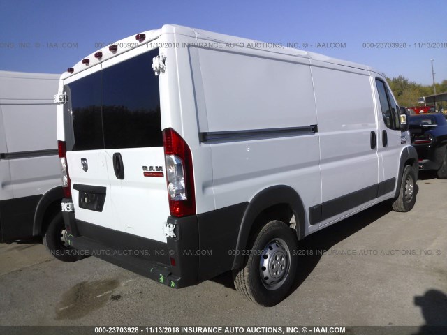 3C6TRVAGXHE517862 - 2017 RAM PROMASTER 1500 1500 STANDARD WHITE photo 4