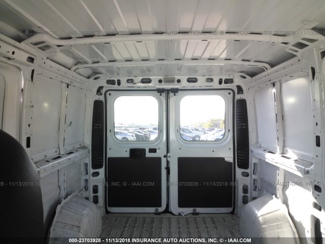 3C6TRVAGXHE517862 - 2017 RAM PROMASTER 1500 1500 STANDARD WHITE photo 8
