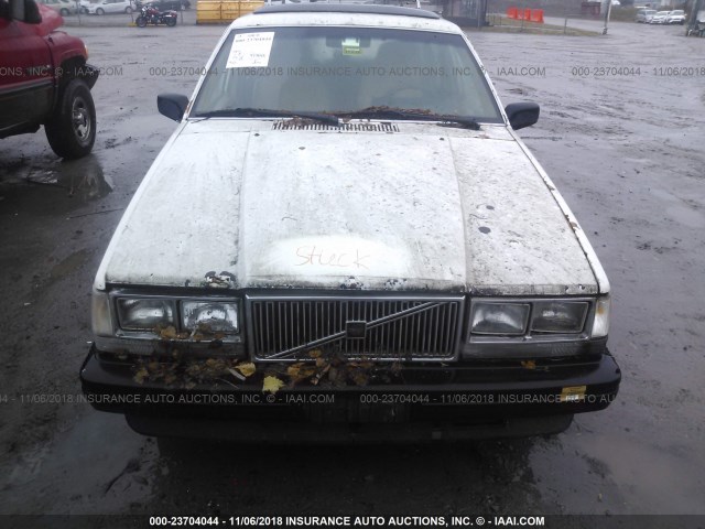 YV1FA8858K1185962 - 1989 VOLVO 740 GL WHITE photo 6