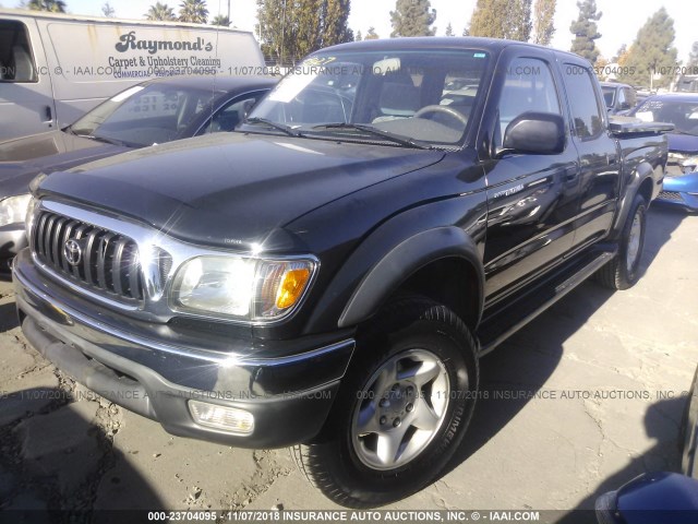 5TEHN72N61Z813172 - 2001 TOYOTA TACOMA DOUBLE CAB 黑色 照片 2
