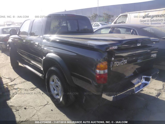 5TEHN72N61Z813172 - 2001 TOYOTA TACOMA DOUBLE CAB 黑色 照片 3