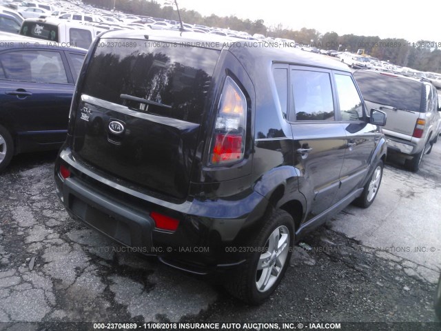 KNDJT2A20B7198743 - 2011 KIA SOUL +/!/SPORT BLACK photo 4