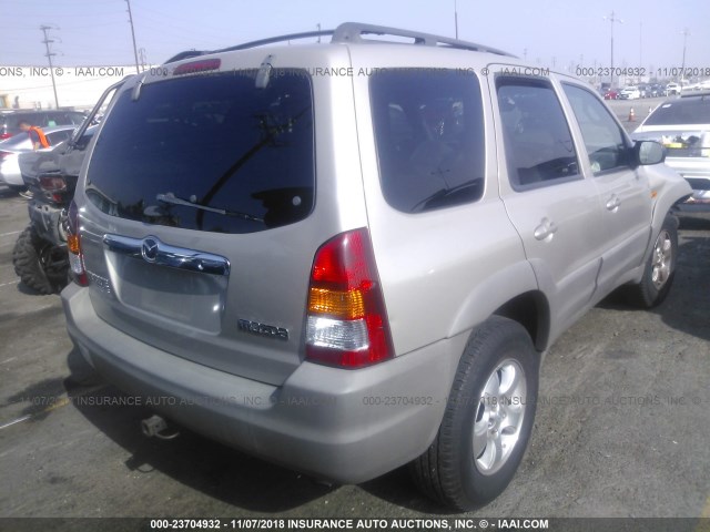 4F2YU07111KM23116 - 2001 MAZDA TRIBUTE DX 银色 照片 4