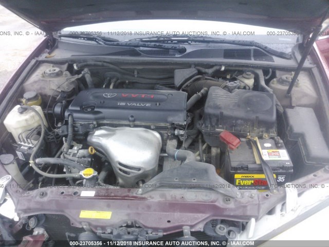 4T1BE32K95U099942 - 2005 TOYOTA CAMRY LE/XLE/SE 红色 照片 10
