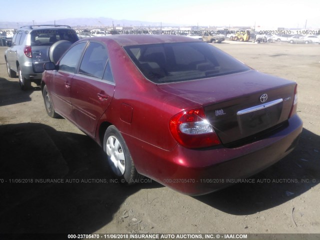 JTDBE32K030160457 - 2003 TOYOTA CAMRY LE/XLE 红色 照片 3