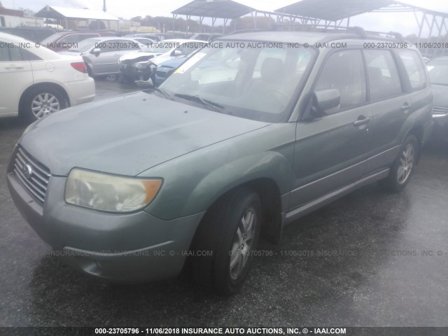 JF1SG67616H749312 - 2006 SUBARU FORESTER 2.5X LL BEAN GREEN photo 2