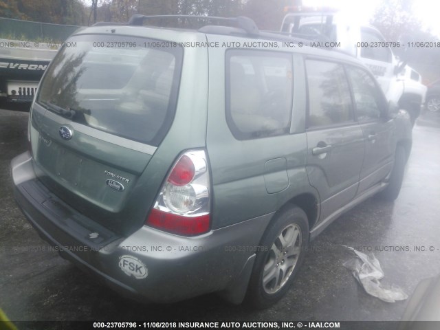 JF1SG67616H749312 - 2006 SUBARU FORESTER 2.5X LL BEAN GREEN photo 4