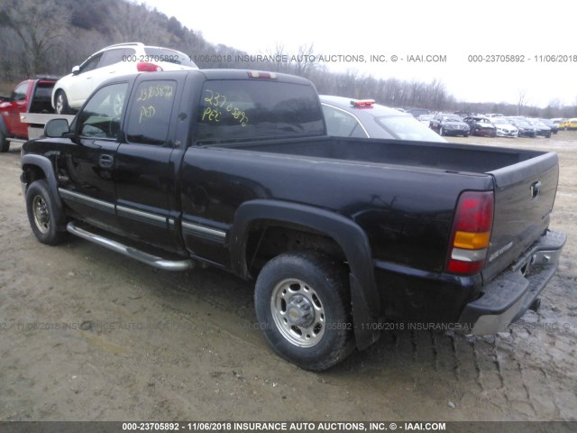 1GCGK29U0YE332464 - 2000 CHEVROLET SILVERADO K2500 BLACK photo 3