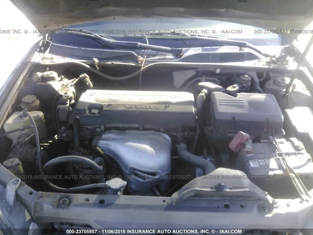 4T1BE32K72U590036 - 2002 TOYOTA CAMRY LE/XLE/SE GRAY photo 10
