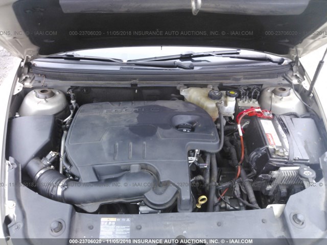 1G1ZB5EB7AF242106 - 2010 CHEVROLET MALIBU LS 金色 照片 10