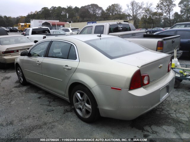 1G1ZB5EB7AF242106 - 2010 CHEVROLET MALIBU LS 金色 照片 3