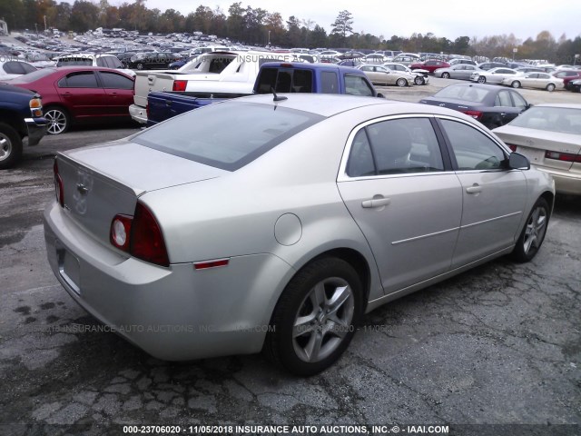 1G1ZB5EB7AF242106 - 2010 CHEVROLET MALIBU LS 金色 照片 4