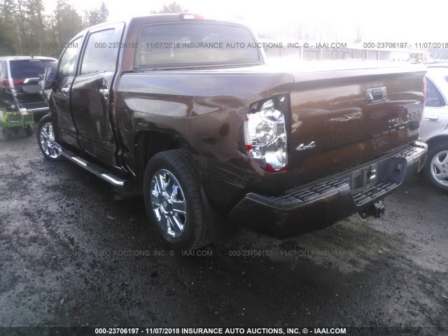 5TFAY5F1XEX372020 - 2014 TOYOTA TUNDRA CREWMAX PLATINUM Braun Foto 3