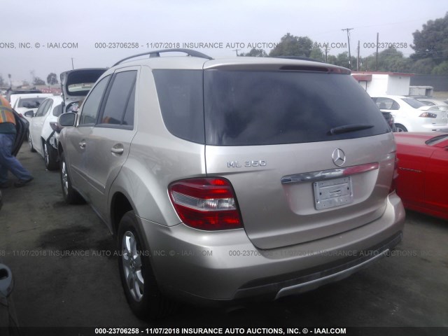 4JGBB86E96A006785 - 2006 MERCEDES-BENZ ML 350 GOLD photo 3