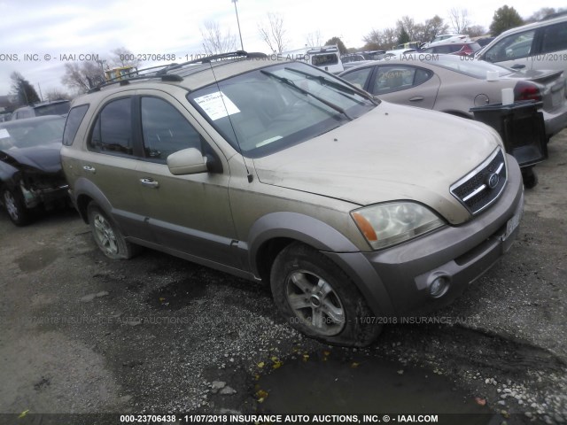 KNDJC733335065944 - 2003 KIA SORENTO EX/LX ოქროსფერი ფოტო 1