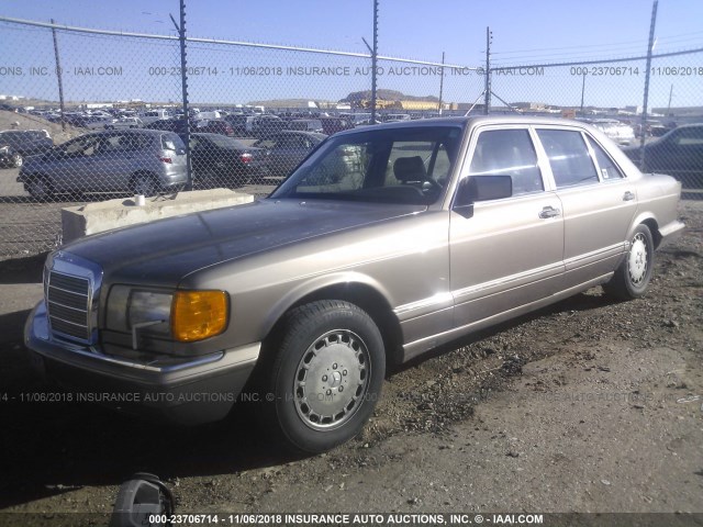 WDBCA39DXHA332985 - 1987 MERCEDES-BENZ 560 SEL BEIGE photo 2