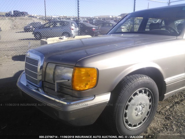 WDBCA39DXHA332985 - 1987 MERCEDES-BENZ 560 SEL BEIGE photo 6