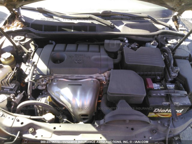 4T4BF3EK5AR081110 - 2010 TOYOTA CAMRY SE/LE/XLE BLACK photo 10