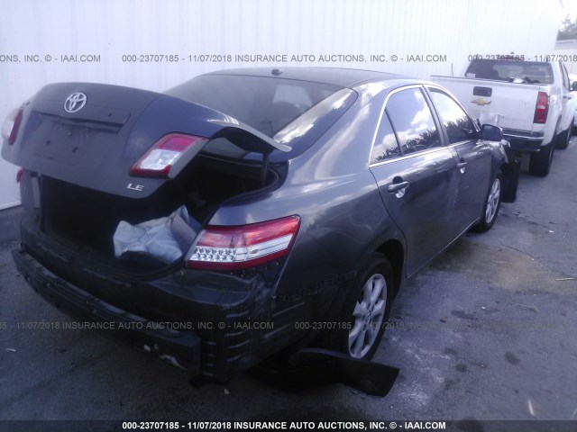 4T1BF3EKXAU531330 - 2010 TOYOTA CAMRY SE/LE/XLE GRAY photo 4
