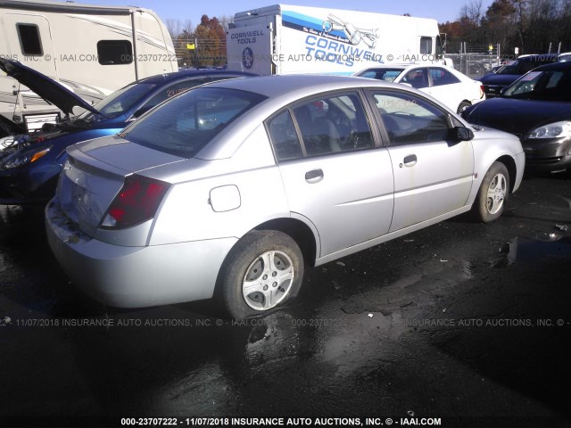 1G8AG52F84Z115679 - 2004 SATURN ION LEVEL 1 SILVER photo 4