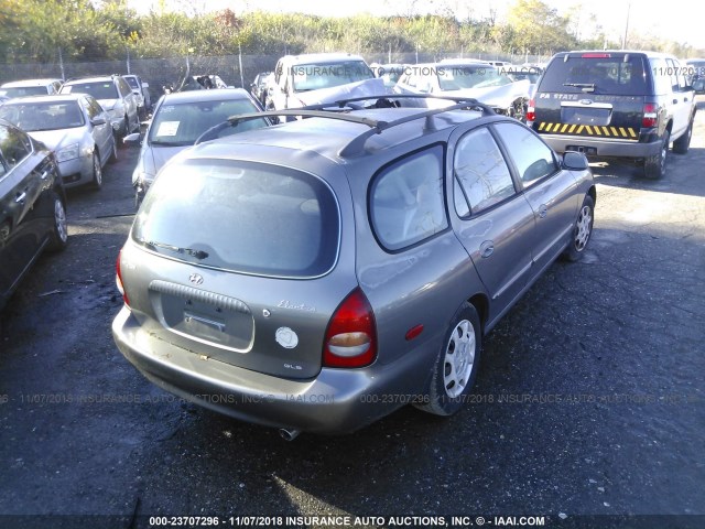 KMHJW35F3YU171021 - 2000 HYUNDAI ELANTRA GLS GRAY photo 4