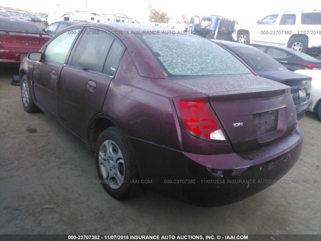 1G8AJ52F93Z194022 - 2003 SATURN ION LEVEL 2 红色 照片 3