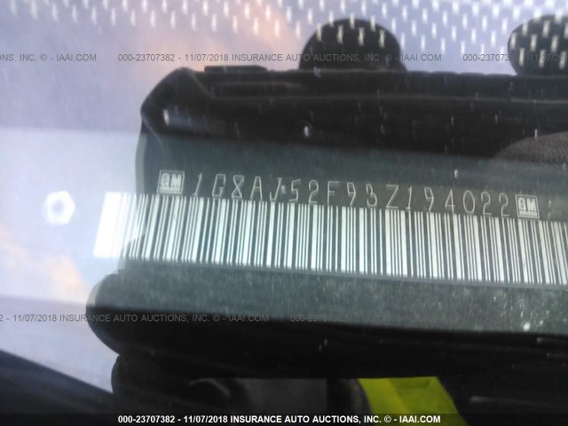 1G8AJ52F93Z194022 - 2003 SATURN ION LEVEL 2 红色 照片 9