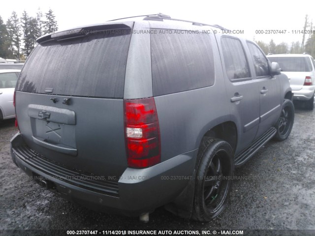 1GNFK13027J144506 - 2007 CHEVROLET TAHOE K1500 GRAY photo 4