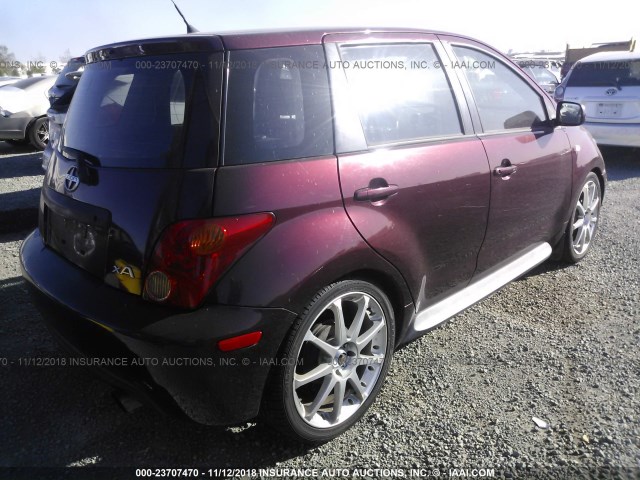 JTKKT624040047689 - 2004 TOYOTA SCION XA წითელი ფოტო 4