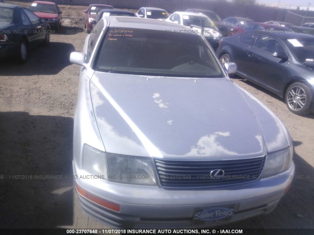 JT8BH28F1V0081456 - 1997 LEXUS LS 400 ვერცხლისფერი ფოტო 6