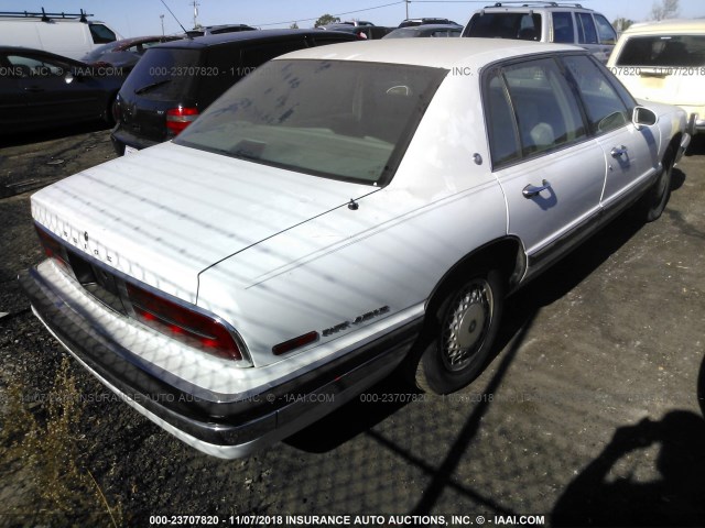 1G4CW53L8P1608766 - 1993 BUICK PARK AVENUE  WHITE photo 4