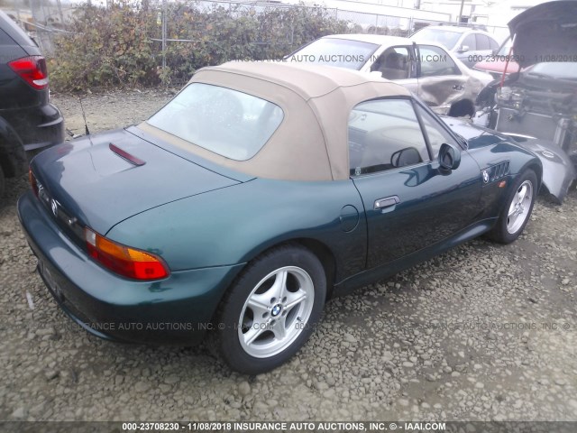 4USCH7334WLE09580 - 1998 BMW Z3 1.9 GREEN photo 4