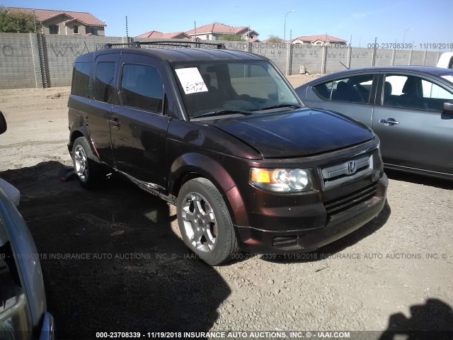 5J6YH18917L010253 - 2007 HONDA ELEMENT SC PURPLE photo 1