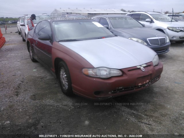 2G1WW12E9Y9356805 - 2000 CHEVROLET MONTE CARLO LS MAROON photo 1