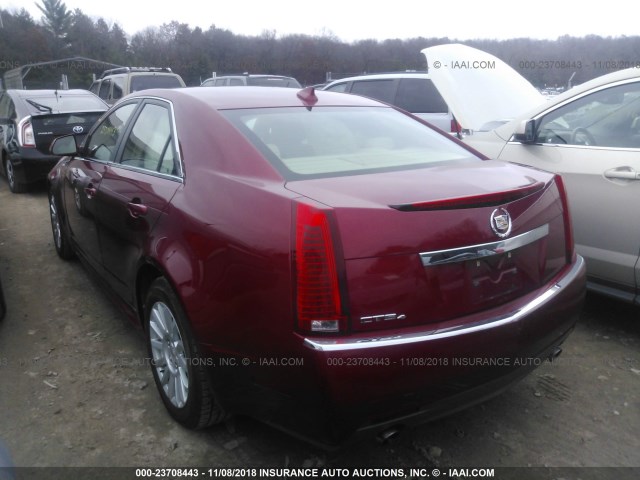 1G6DG5EG5A0109946 - 2010 CADILLAC CTS LUXURY COLLECTION RED photo 3