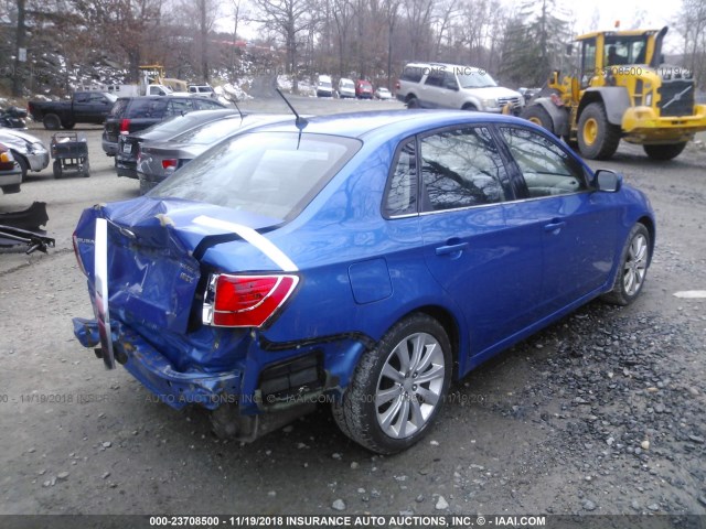 JF1GE74608G516083 - 2008 SUBARU IMPREZA WRX BLUE photo 4