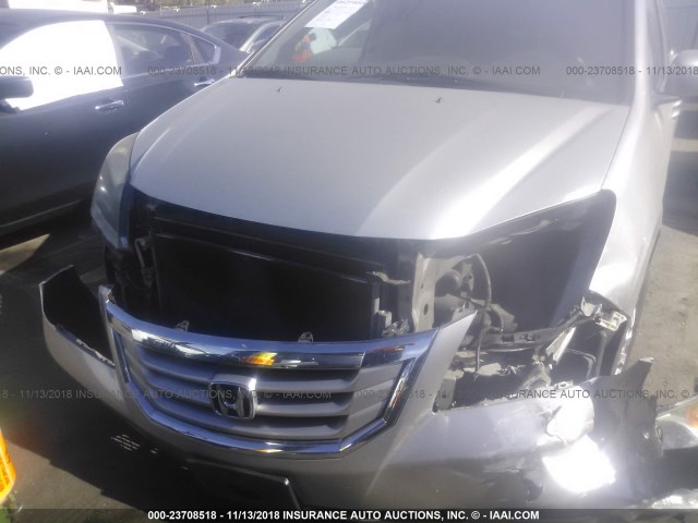 5FNRL38768B015052 - 2008 HONDA ODYSSEY EXL SILVER photo 6