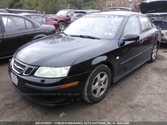 YS3FB45S541052500 - 2004 SAAB 9-3 LINEAR BLACK photo 2