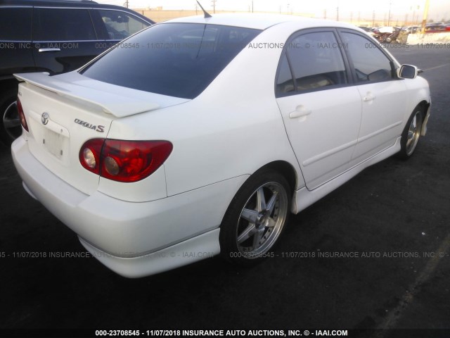 1NXBR30E75Z561948 - 2005 TOYOTA COROLLA CE/LE/S WHITE photo 4