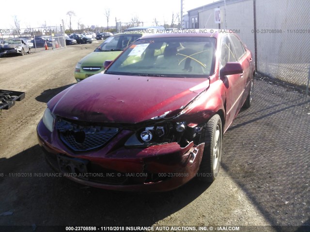 1YVFP80C045N64460 - 2004 MAZDA 6 I أحمر صورة 2