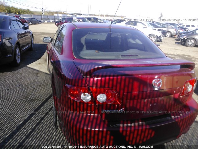 1YVFP80C045N64460 - 2004 MAZDA 6 I RED photo 3