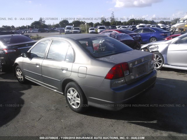 2HGES16375H507165 - 2005 HONDA CIVIC DX VP Boz foto 3