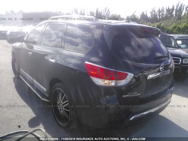 5N1AR2MN6DC620055 - 2013 NISSAN PATHFINDER S/SV/SL/PLATINUM BLACK photo 3