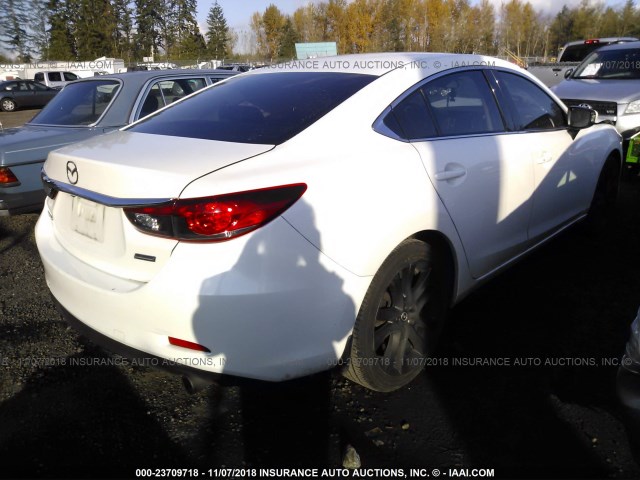 JM1GJ1V55F1212238 - 2015 MAZDA 6 TOURING WHITE photo 4