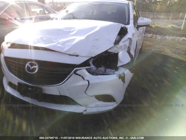 JM1GJ1V55F1212238 - 2015 MAZDA 6 TOURING WHITE photo 6