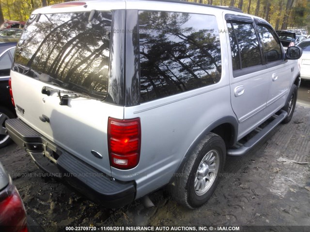 1FMFU16L61LB24713 - 2001 FORD EXPEDITION XLT SILVER photo 4