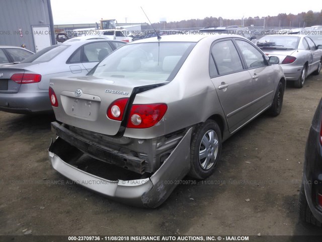 2T1BR32E26C632702 - 2006 TOYOTA COROLLA CE/LE/S TAN photo 4