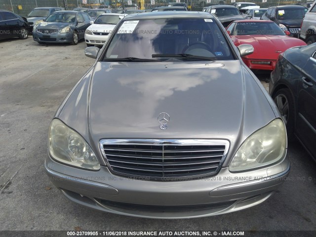 WDBNG70J53A383272 - 2003 MERCEDES-BENZ S 430 GRAY photo 6